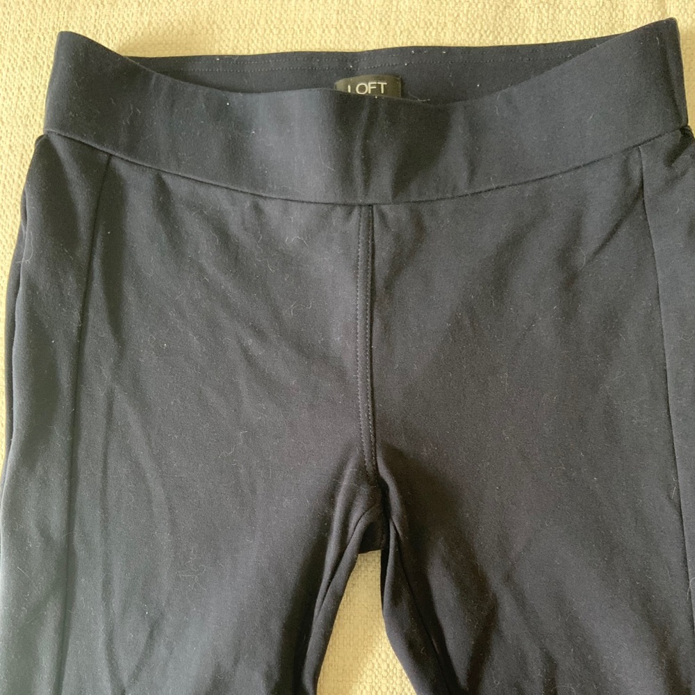 LOFT ponte leggings, navy